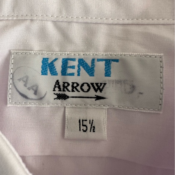 Kent Arrow Men’s White Short Sleeves Shirt 15 1/2” - Picture 3 of 7